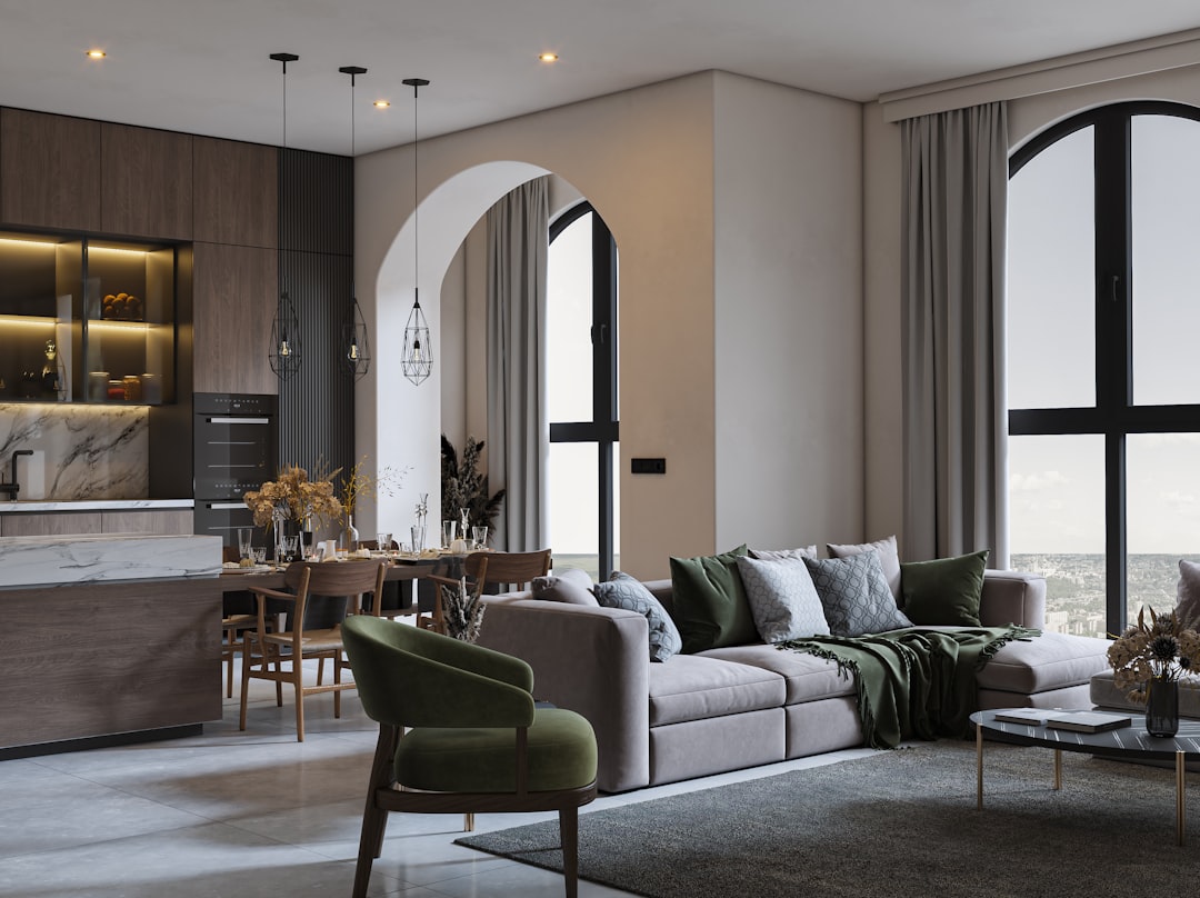 Interior Design Livingroom And Kitchen